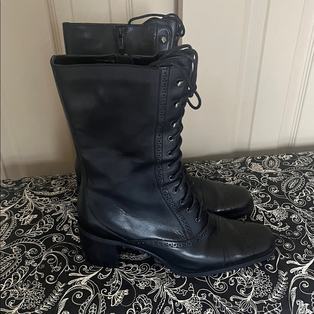 Franco Sarto granny lace up boot sz 10 NWOT - Picture 2 of 14